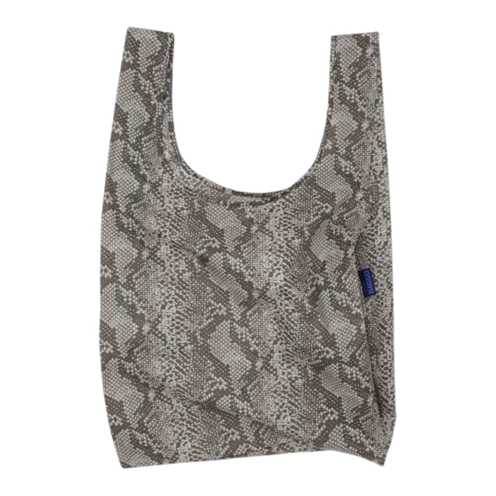 *NWT* BAGGU Cargo Shoulder Bag & Standard Bag Set In Snakeskin Print, Snake Skin - Picture 2 of 13
